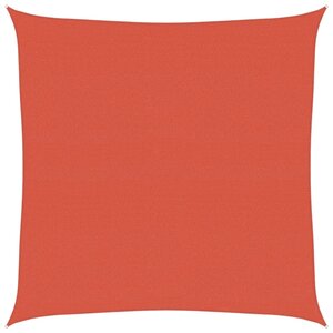 vidaXL Voile d'ombrage 160 g/m² Terre cuite 7x7 m PEHD