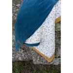 Couverture double face Au fil de l'eau 75 x 100 cm - Indigo
