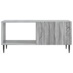 vidaXL Table basse Sonoma gris 90 x 50 x 40 cm Bois d'ingénierie