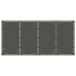 vidaXL Ensemble de repas extérieur 9 pc Gris clair et gris foncé