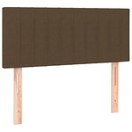 vidaXL Tête de lit à LED Marron Foncé 90x5x78/88 cm Tissu