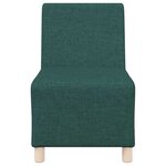 vidaXL Unité de Sofa Modulaire Sans Accoudoirs 2 Pièces Vert foncé