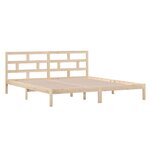 vidaXL Cadre de lit sans matelas bois massif 140x190 cm