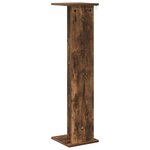 vidaXL Support de Plante 2 pièces Chêne fumé 25 x 25 5 x 100 5 cm