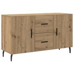 vidaXL Buffet chêne artisanal 100x36x60 cm bois d'ingénierie