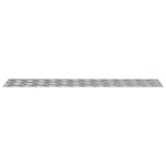 vidaXL Plaques à damier 4 Pièces Argent 100 x 20 cm Aluminium