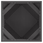 vidaXL Jardinière Noir 50 x 50 x 50 cm Acier