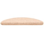 vidaXL Tapis autoadhésifs de marches 10Pièces Marron 56x17x3cm Aiguilleté