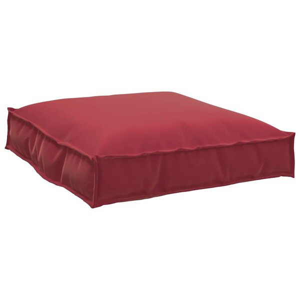vidaXL Set de coussins de palette 2 Pièces Rouge bordeaux 70 x 70 x 12 cm