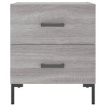 vidaXL Tables de chevet 2 Pièces sonoma gris 40x35x47 5 cm