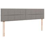 VidaXL Cadre de lit ottoman avec matelas taupe 160x200 cm tissu