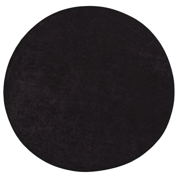 vidaXL Tapis lavable anthracite Ø 200 cm antidérapant