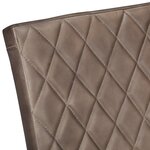 vidaXL Chaises à manger cantilever lot de 4 marron cuir véritable