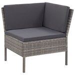 Salon de jardin meuble d'extérieur ensemble de mobilier 3 pièces avec coussins résine tressée gris 02_0015994