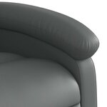 vidaXL Fauteuil inclinable Gris Similicuir