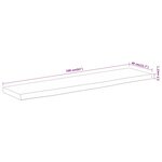 vidaXL Dessus de table 160x40x2 5 cm rectangulaire bois massif acacia