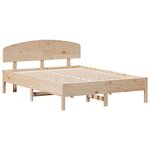 vidaXL Cadre de lit sans matelas 140x190 cm bois de pin massif