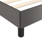 vidaXL Cadre de lit sans matelas gris 80x200 cm similicuir
