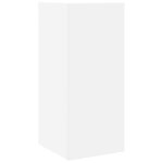 vidaXL Tables d'appoint 2 Pièces avec étagère blanc 25 5x27x60 cm