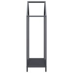 vidaXL Portant de bois chauffage anthracite 40x25x90 cm