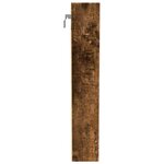 vidaXL Armoire à vitrine chêne fumé 100x8 5x50 cm bois d'ingénierie