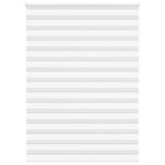 vidaXL Store zèbre blanc 155x200 cm largeur du tissu 150 9cm polyester