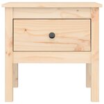 vidaXL Table d'appoint 50x50x49 cm Bois massif de pin