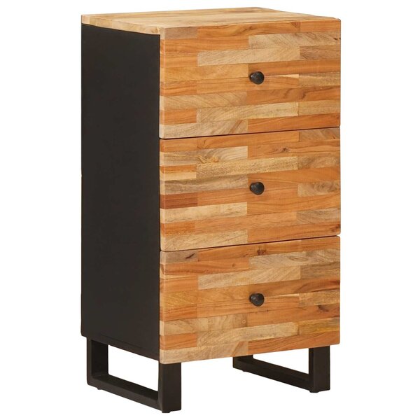 vidaXL Meuble d'appoint Marron 40 x 33 x 75 cm Bois de mangue massif