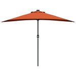 vidaXL Parasol de jardin Couleur terre cuite 294 x 150 x 224 cm tissu
