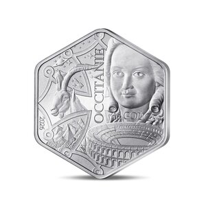 Collection des régions - Occitanie Monnaie de 10€ Argent hexagonale
