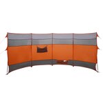 vidaXL Brise-vent de camping orange 366x152x152 cm imperméable