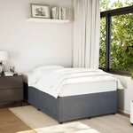 vidaXL Cadre de lit sans matelas gris foncé 120x190 cm velours