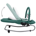 vidaXL Transat pour bébé Vert Acier