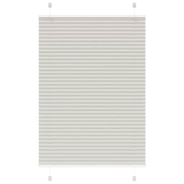 vidaXL Store plissé gris clair 90x100 cm largeur du tissu 89 4 cm