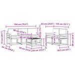 vidaXL Ensemble de canapés d'extérieur 6 pc