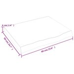 vidaXL Dessus de table marron clair bois chêne massif traité