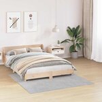 vidaXL Tapis Shaggy Anti-dérapant Gris 160 x 160 cm PP