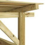 vidaXL Abri de stockage du bois de chauffage Bois de pin imprégné