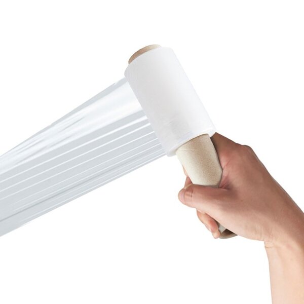 Pack and Move - Film Etirable - Poignée - Petit Format Emballage Transparent - 150 m - Support Palette Valise Ordinateur - Protection Meuble