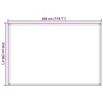 vidaXL Tapis de tente vert clair 250x300 cm PEHD