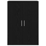 vidaXL Buffet Chêne noir 60 x 31 x 84 cm Bois d'ingénierie