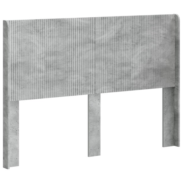 vidaXL Tête de lit Gris béton Bois d'ingénierie