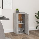 vidaXL Buffet Gris béton 40x33x70 cm Bois d'ingénierie