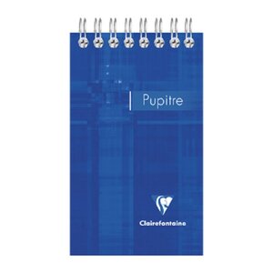 CLAIREFONTAINE  Bloc Pupitre reliure intégrale 7,5x12 120p ligné couleur aléatoire