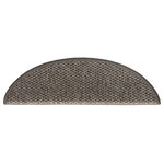 vidaXL Tapis d'escalier autocollants aspect sisal 15 Pièces 56x17x3 cm