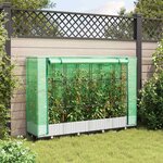 vidaXL Jardinière surélevée avec housse aspect rotin 160x40x123 cm