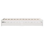 vidaXL Cadre de lit sans matelas blanc 100x200 cm bois de pin massif