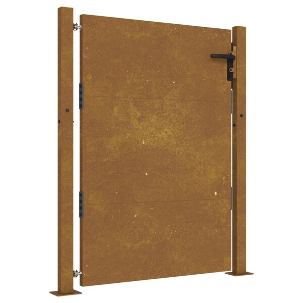vidaXL Portail de jardin 105x130 cm acier corten
