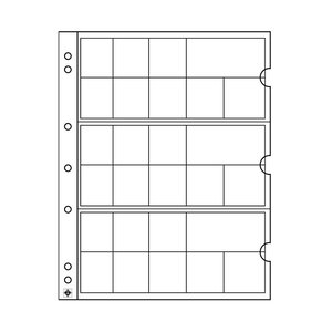 Feuilles Numis pour 3 jeux complets de pièces d'euro.