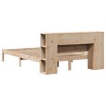 vidaXL Lit bibliothèque sans matelas 120x190 cm bois de pin massif